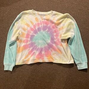 Vintage Havana Lounge sweatshirt - rainbow tie dye - women’s size S.